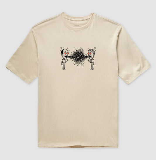 Camiseta Oversized Nude Unissex - Eloquência Muda | Exallaxe