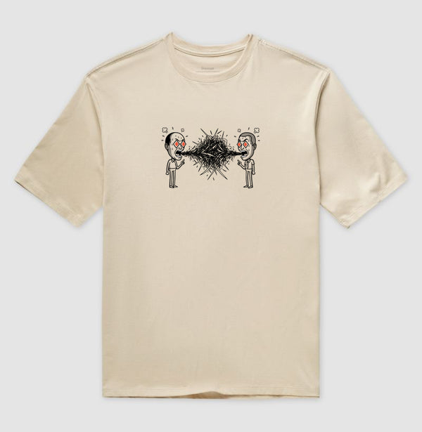 Camiseta Oversized Nude Unissex - Eloquência Muda | Exallaxe