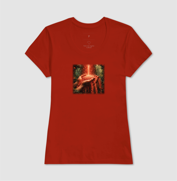 Camiseta Vermelha Feminina - Memória Transviada