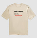 Camiseta Oversized Nude Unissex - Default Honesto
