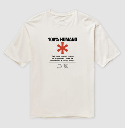 Camiseta Oversized Off-White Unissex - Decomposition Label | Exallaxe
