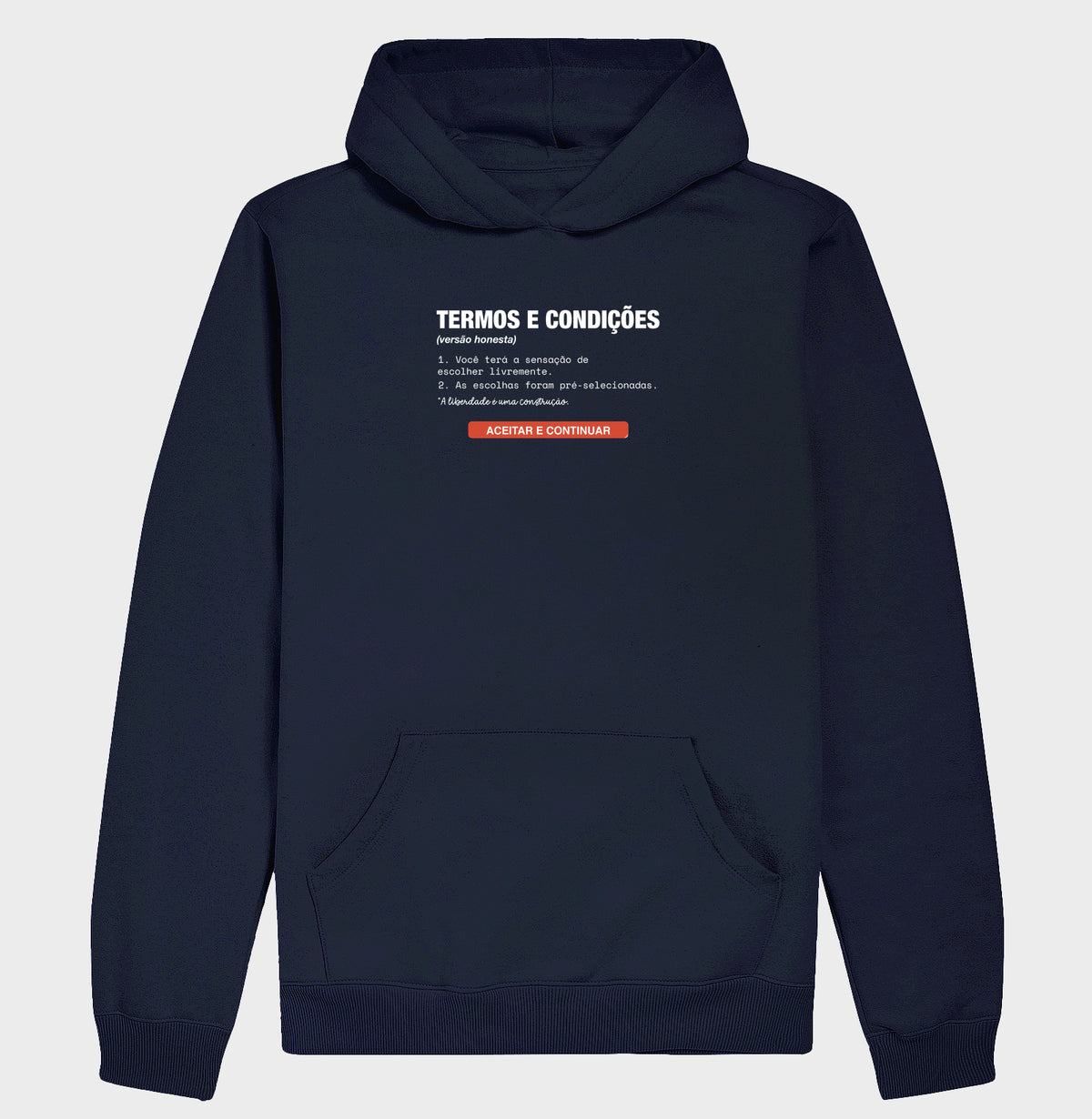 Moletom Hoodie Azul Marinho Unissex - Default Honesto | Exallaxe