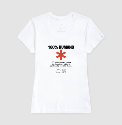 Camiseta Baby Look Branca - Decomposition Label | Exallaxe