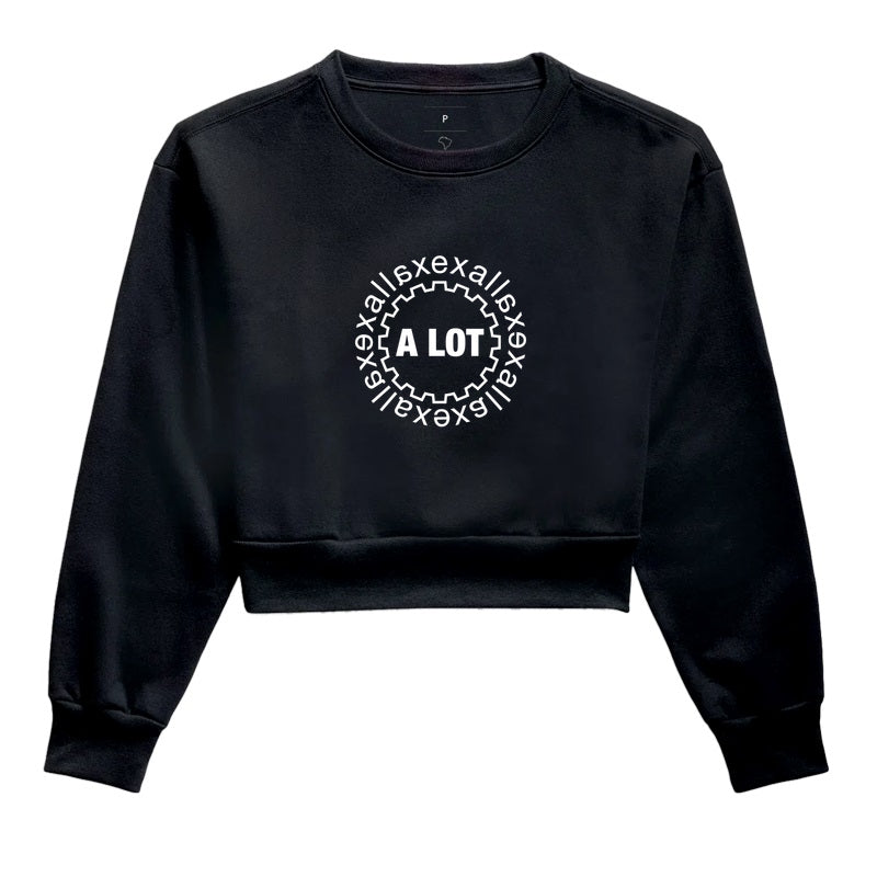 Moletom Cropped Preto - Escape In | Exallaxe