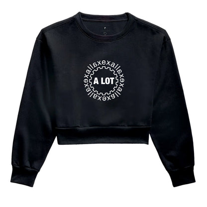 Moletom Cropped Preto - Escape In | Exallaxe