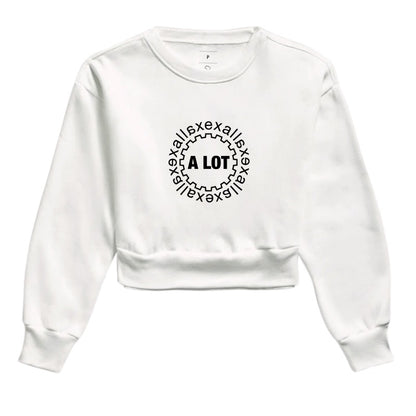 Moletom Cropped Branco - Escape In | Exallaxe