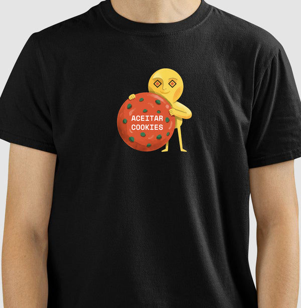 Camiseta Preta Unissex - Candy Click
