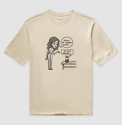 Camiseta Oversized Nude Unissex - Confissão Virtual