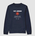 Suéter Moletom Azul Marinho Unissex - Decomposition Label | Exallaxe