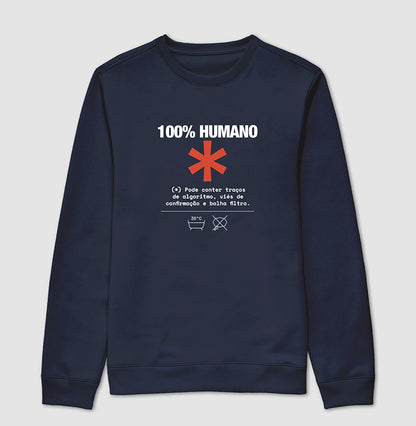Suéter Moletom Azul Marinho Unissex - Decomposition Label | Exallaxe