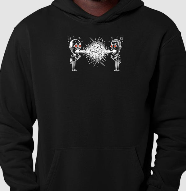 Moletom Hoodie Preto Unissex - Eloquência Muda | Exallaxe