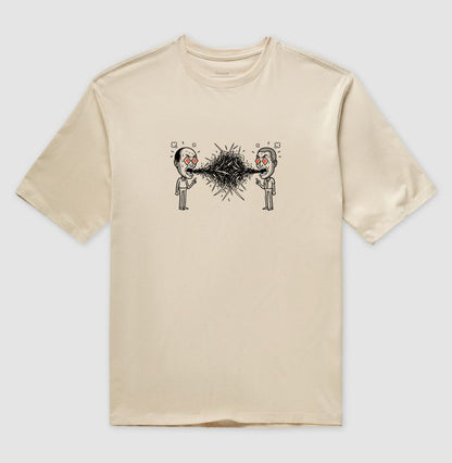 Camiseta Oversized Nude Unissex - Eloquência Muda
