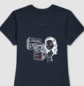 Camiseta Baby Look Azul - Destinatário Importador | Exallaxe