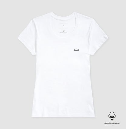 Camiseta Branca PIMA Feminina - Anonymous Manifest