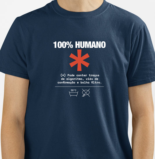Camiseta Azul Unissex - Decomposition Label | Exallaxe