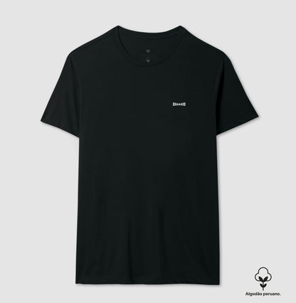 Camiseta Preta PIMA Unissex - Anonymous Manifest