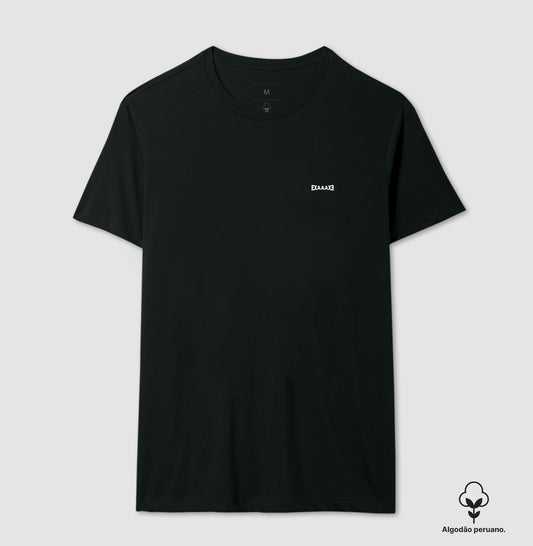 Camiseta Preta PIMA Unissex - Anonymous Manifest