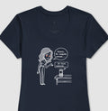 Camiseta Azul Feminina - Confissão Virtual