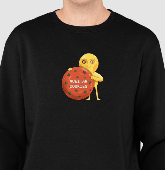 Suéter Moletom Preto Unissex - Candy Click | Exallaxe