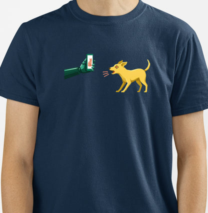 Camiseta Azul Unissex - Pixel Instinto | Exallaxe