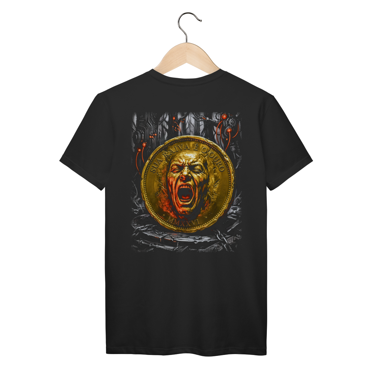 Camiseta Preta Unissex - Rot Cashflow