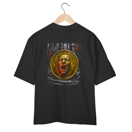 Camiseta Oversized Preta Unissex - Rot Cashflow