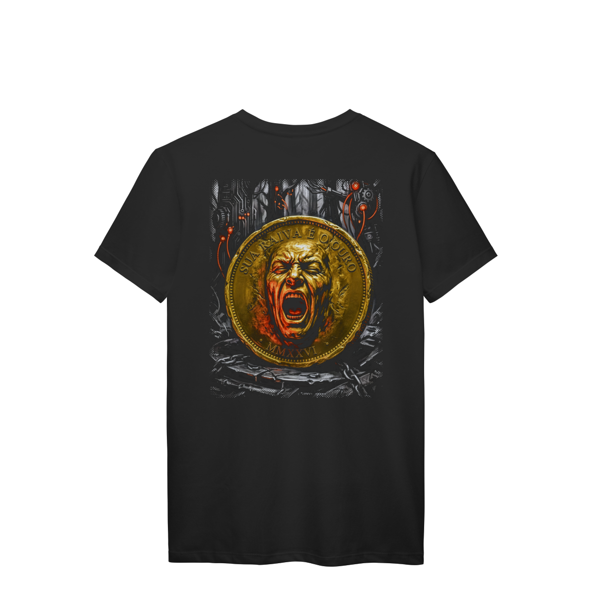 Camiseta Preta Unissex - Rot Cashflow